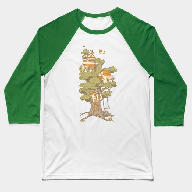 3 House Baseball T-Shirt by kookylove